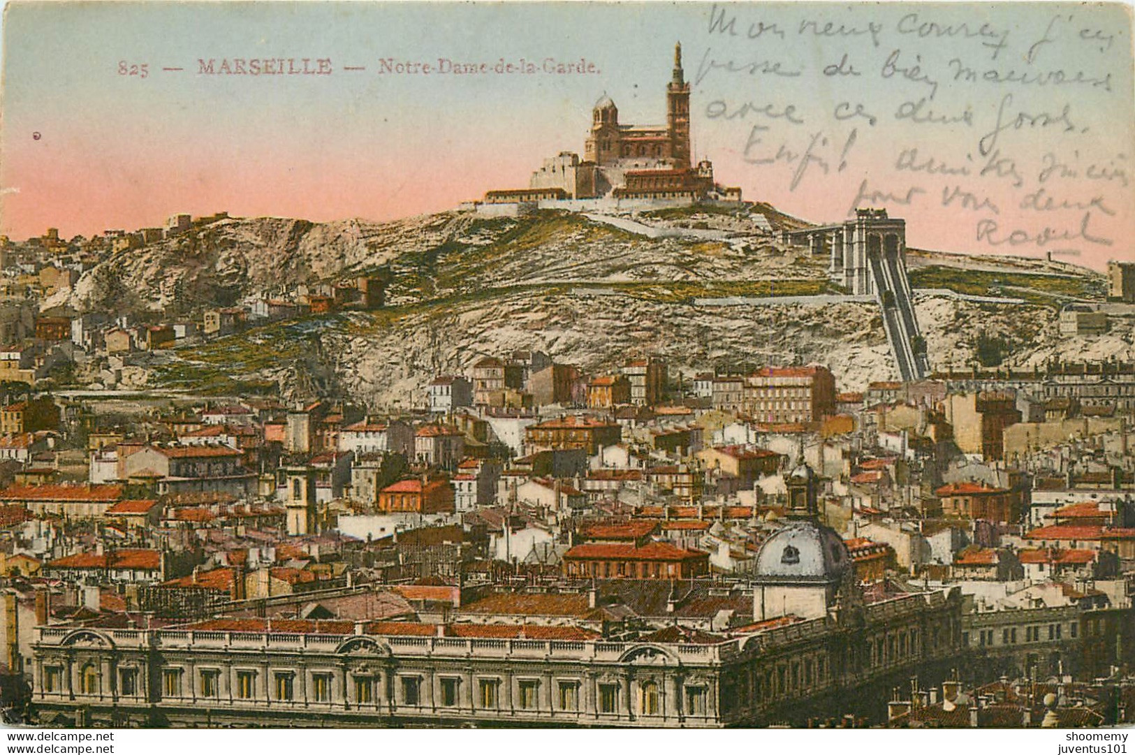 CPA Marseille-Notre Dame De La Garde    L1218 - Notre-Dame De La Garde, Funicolare E Vergine