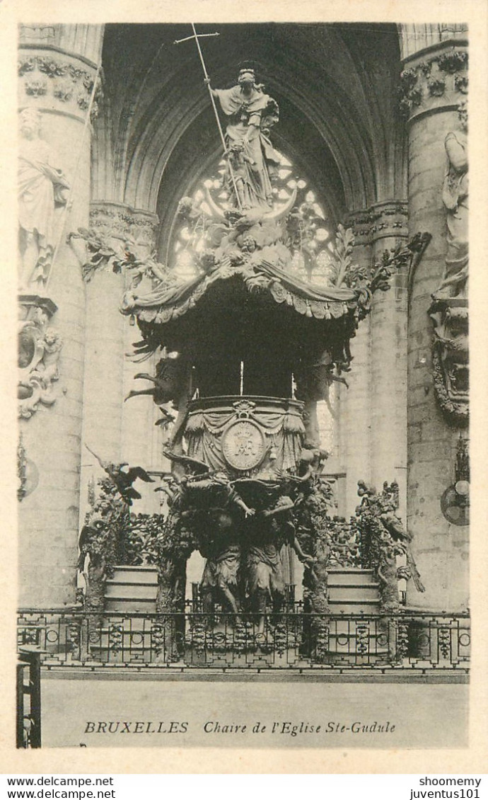 CPA Bruxelles-Chaire De L'église Ste Gudule      L1982 - Monuments, édifices