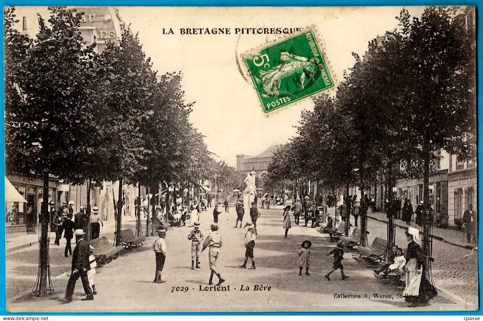 CPA 56 LORIENT - LA BÔVE ° "La Bretagne Pittoresque" Collection A. Waron 7029 - Lorient