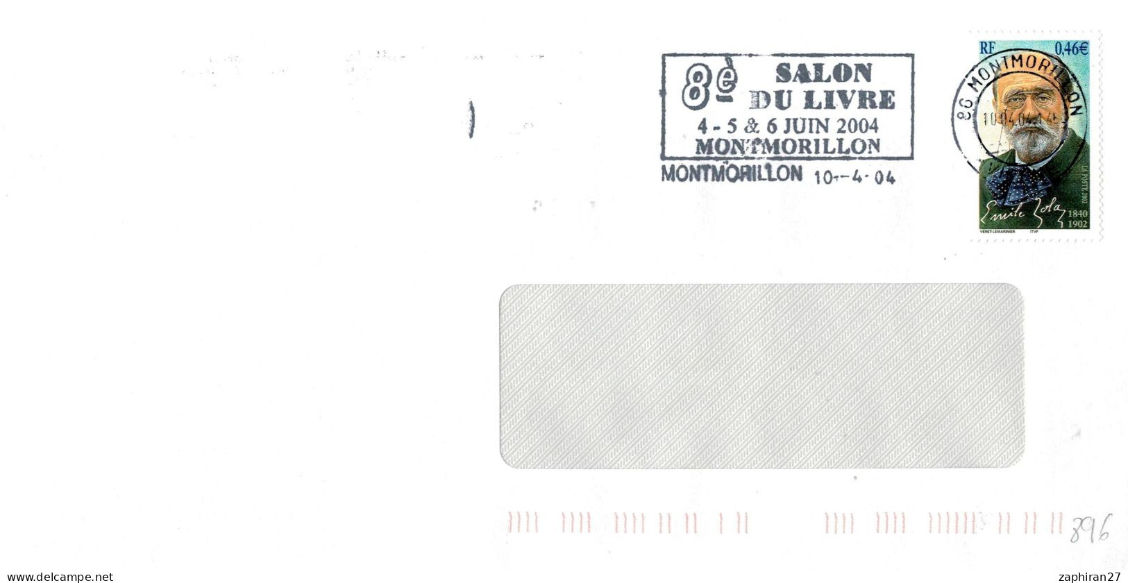 86 - FLAMME MONTMORILLON (HAUTE VIENNE) 8e SALON DU LIVRE Juin 2014 #896# - Mechanische Stempels (reclame)