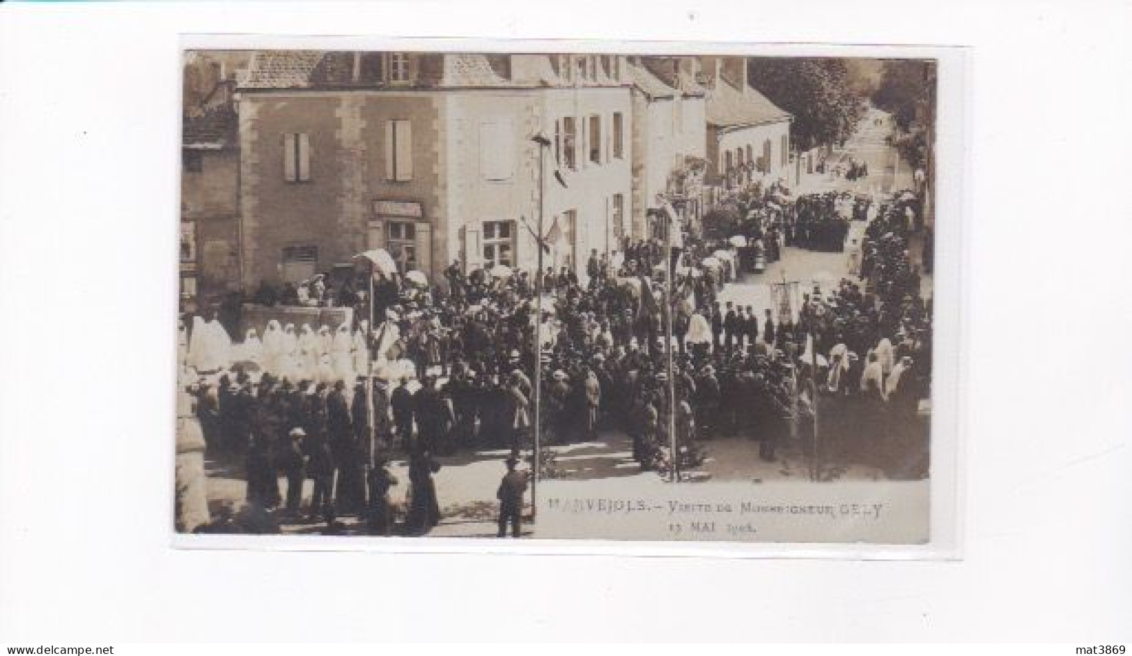 MARVEJOLS 48 LOZERE Visite Monseigneur GELY 1906 - Marvejols