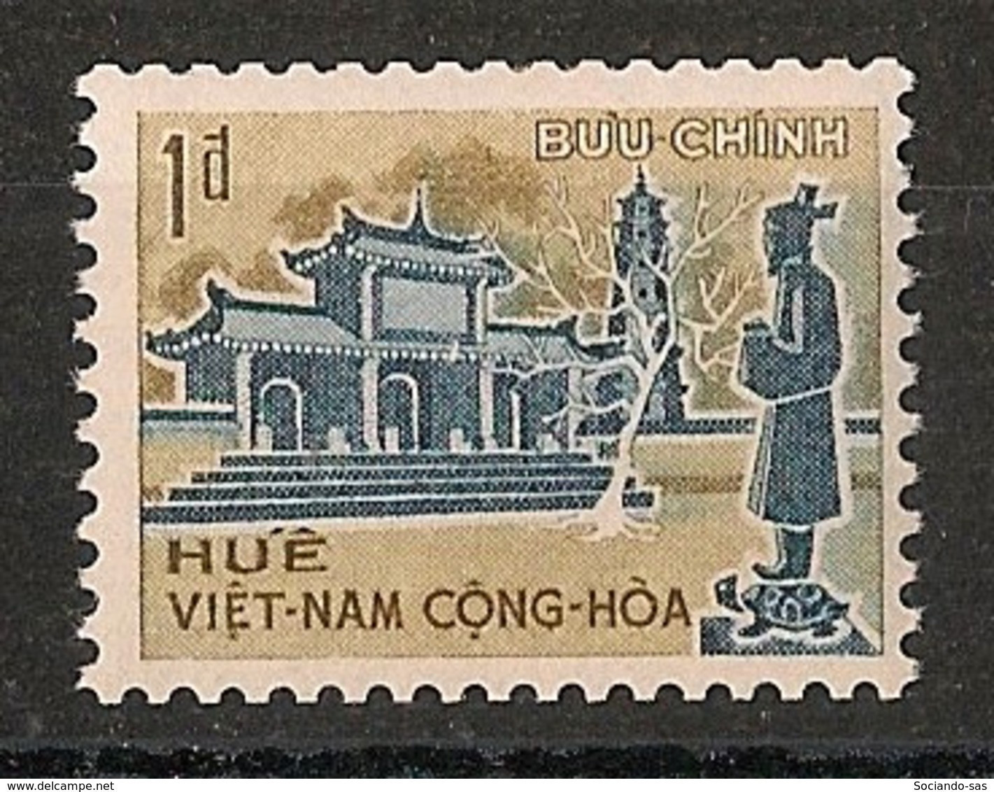 SOUTH VIETNAM - 1970 - N°YT. 372 - Tombeaux Royaux à Hue 1d - Neuf Luxe ** / MNH / Postfrisch - Viêt-Nam