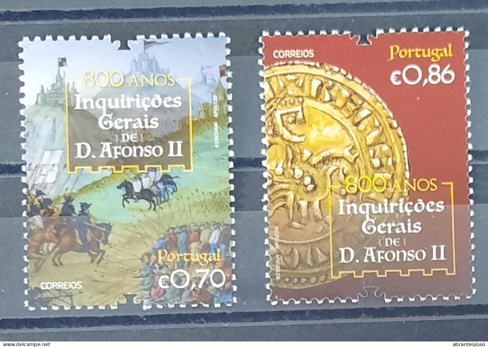 2020 - Portugal - MNH - King Afonso II Inquiritions - 800 Years - 2 Stamps - Ungebraucht