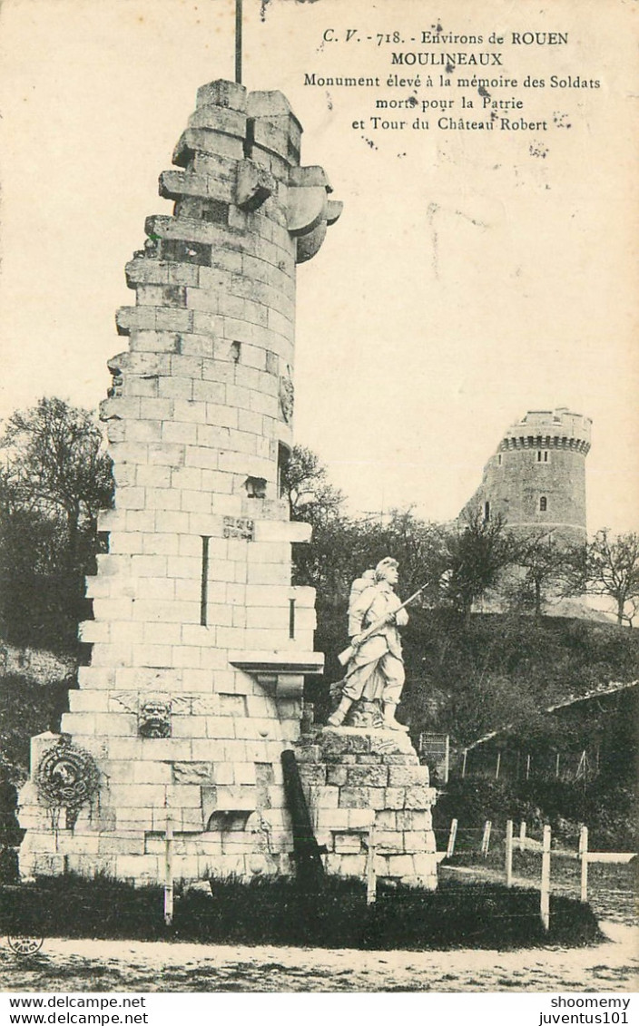 CPA Moulineaux-Environs De Rouen-Monument à La Mémoire Des Soldats-718      L2091 - Autres & Non Classés