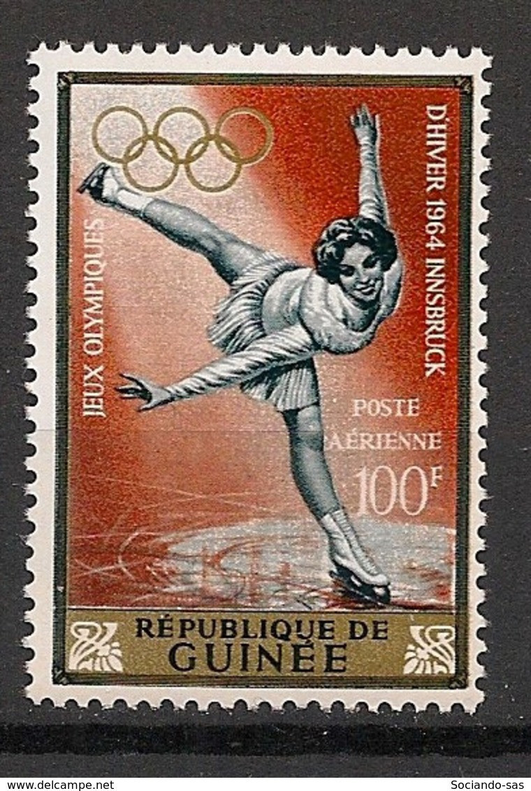 GUINEE - 1964 - Poste Aérienne PA N°YT. 41 - Olympics / Innsbruck 64 - Neuf Luxe ** / MNH / Postfrisch - República De Guinea (1958-...)