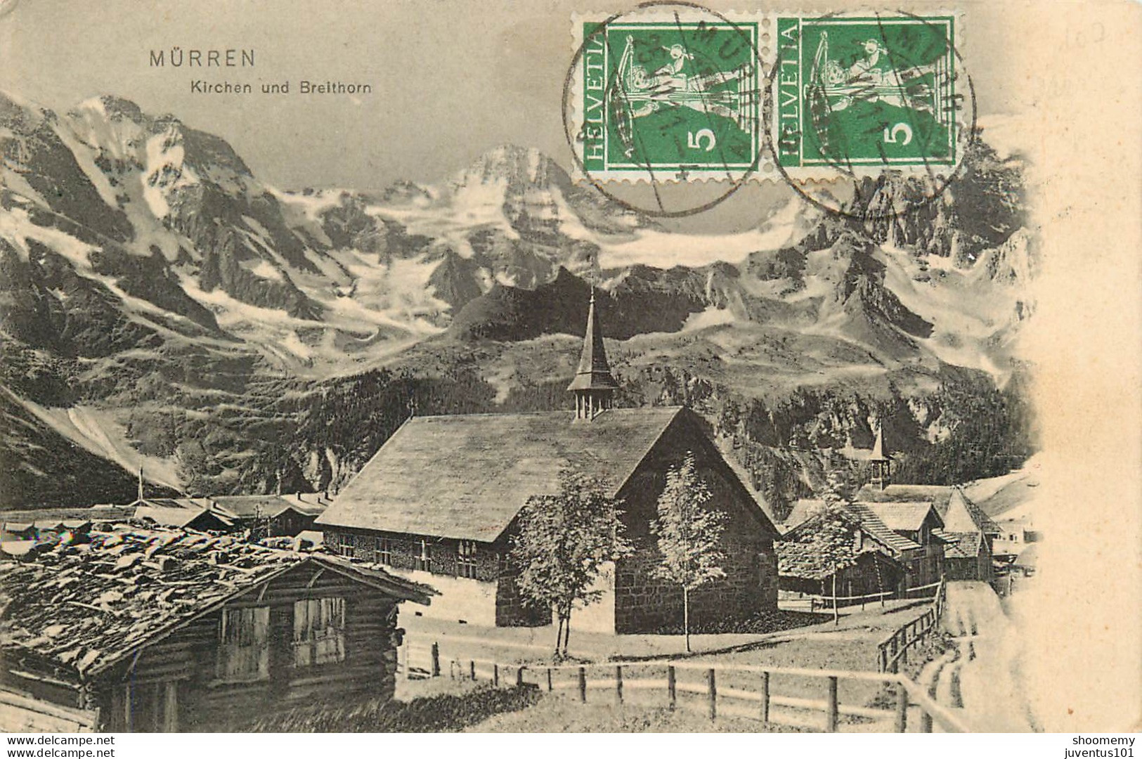 CPA Mürren-Kirchen Und Breithorn-Timbre      L1929 - Mürren