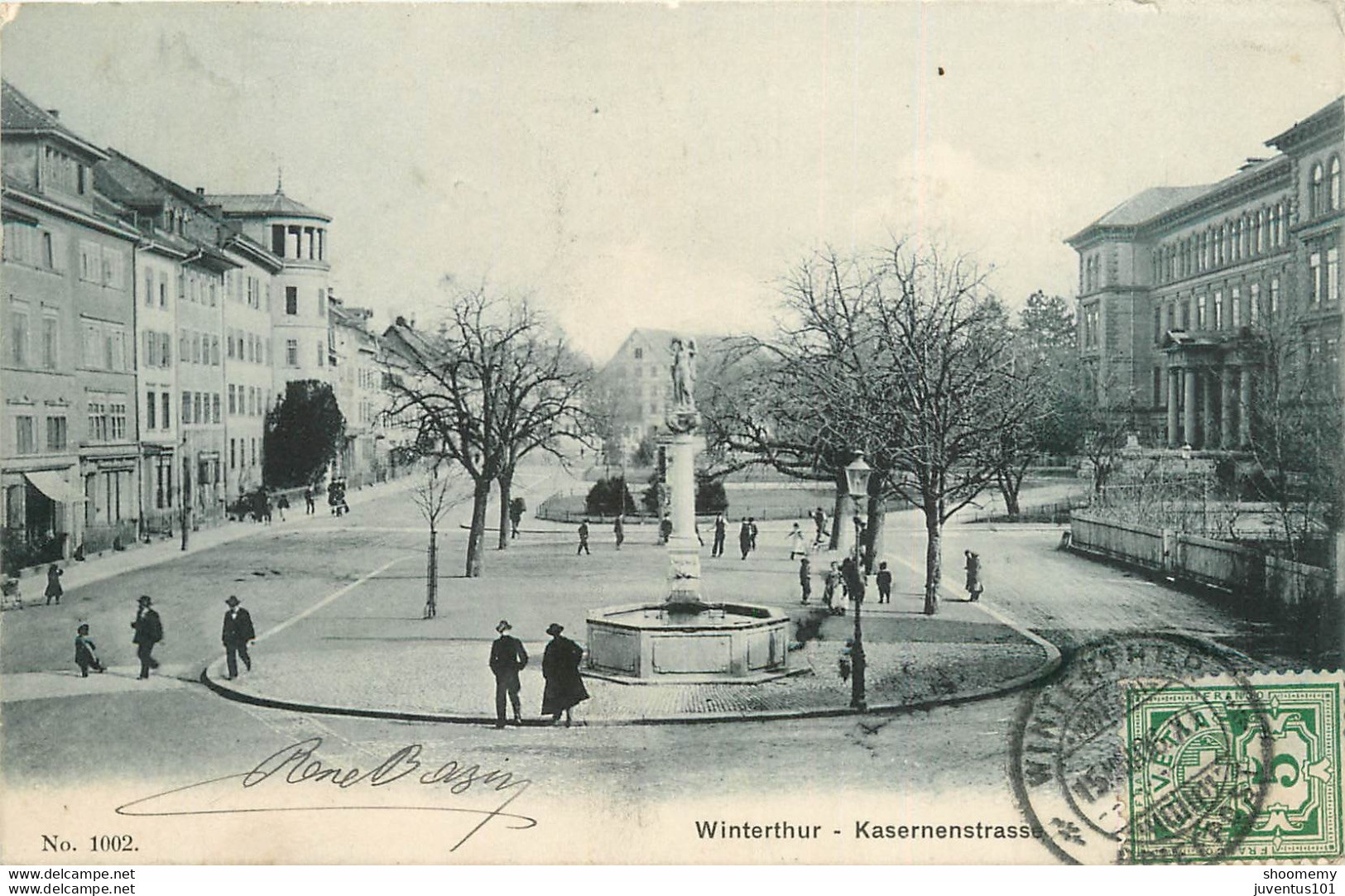 CPA Winterthur-Kasernenstrasse-Timbre       L1208 - Winterthur