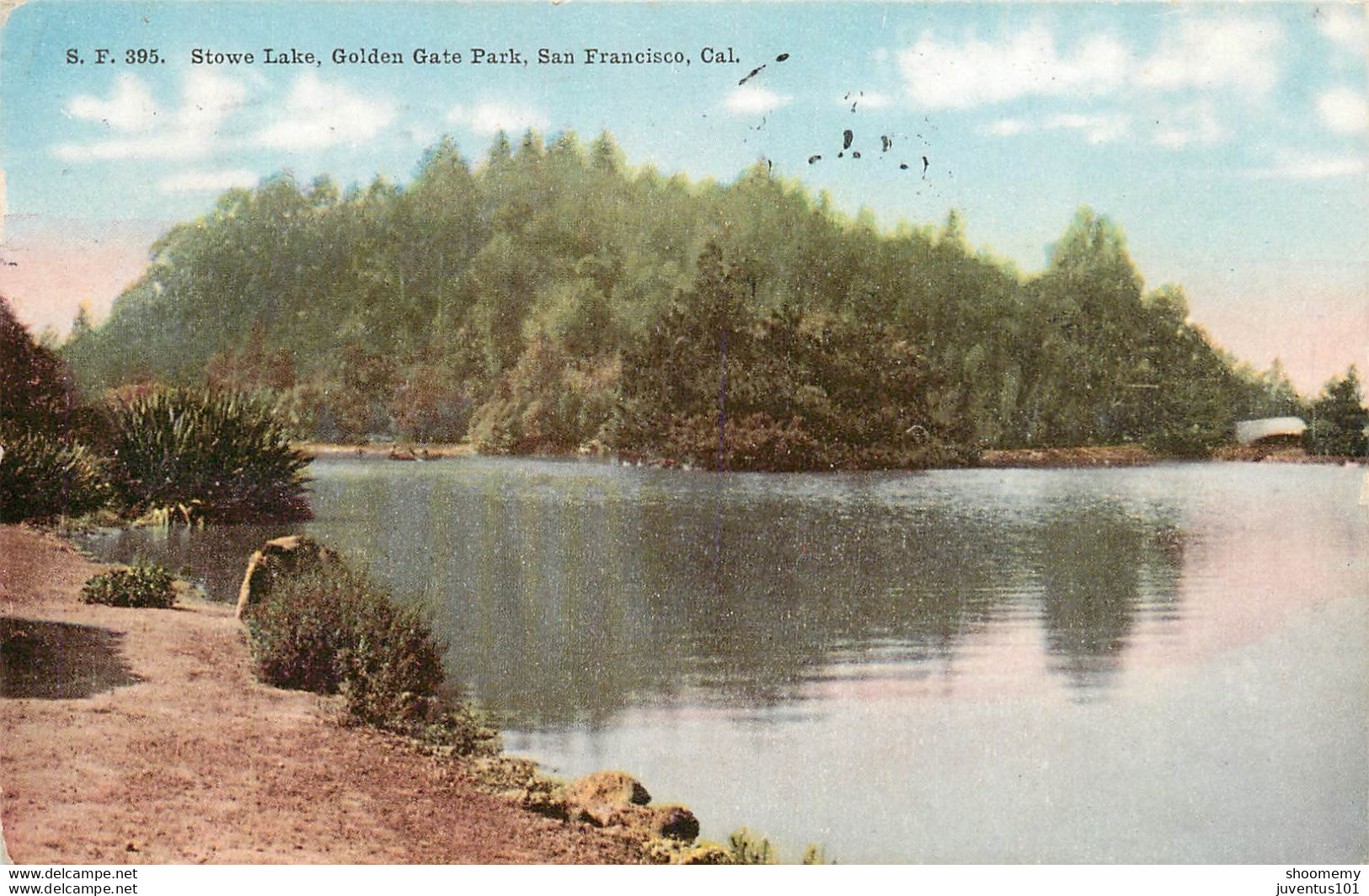 CPA Stowe Lake,golden Gate Park,San Francisco-Timbre      L1210 - San Francisco