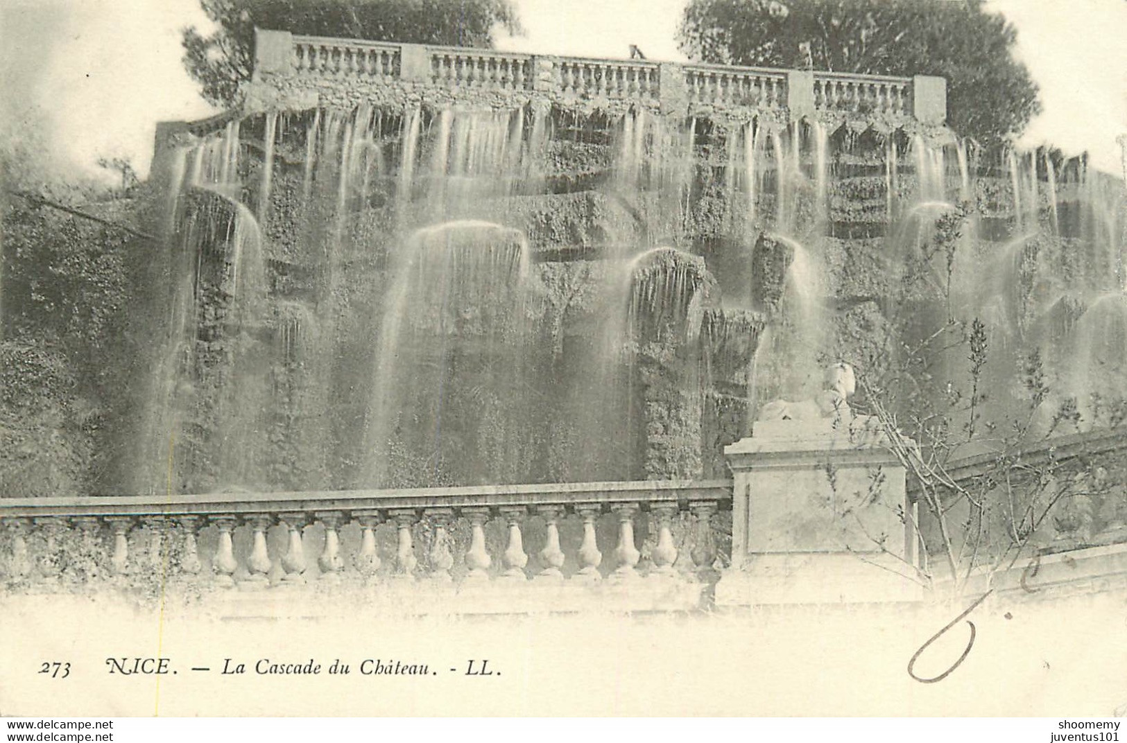 CPA Nice-La Cascade Du Château-Timbre      L1693 - Monuments, édifices