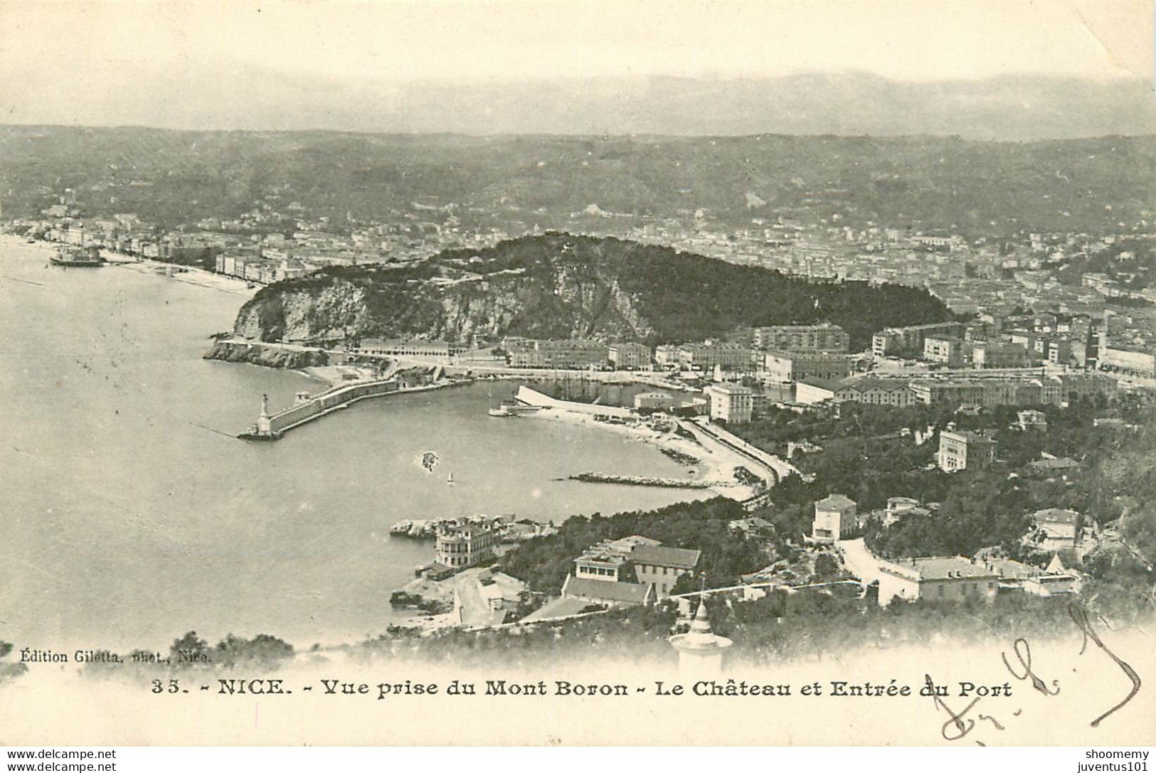 CPA Nice-Vue Du Mont Boron-33-Timbre      L1693 - Mehransichten, Panoramakarten