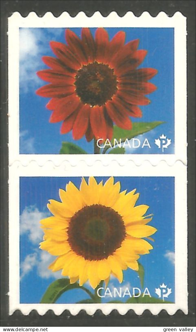 Canada Sunflowers Tournesols Annual Collection Annuelle MNH ** Neuf SC (C24-42iia) - Ongebruikt