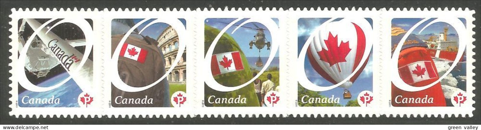 Canada Pride Helicoptere Balloon Montgolfière Se-tenant Annual Collection Annuelle MNH ** Neuf SC (C24-23i) - Nuevos