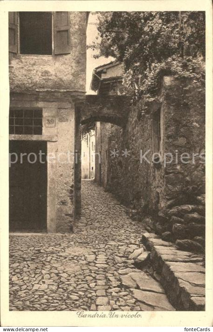 11665745 Gandria Lago Di Lugano Un Vicolo Gandria - Autres & Non Classés