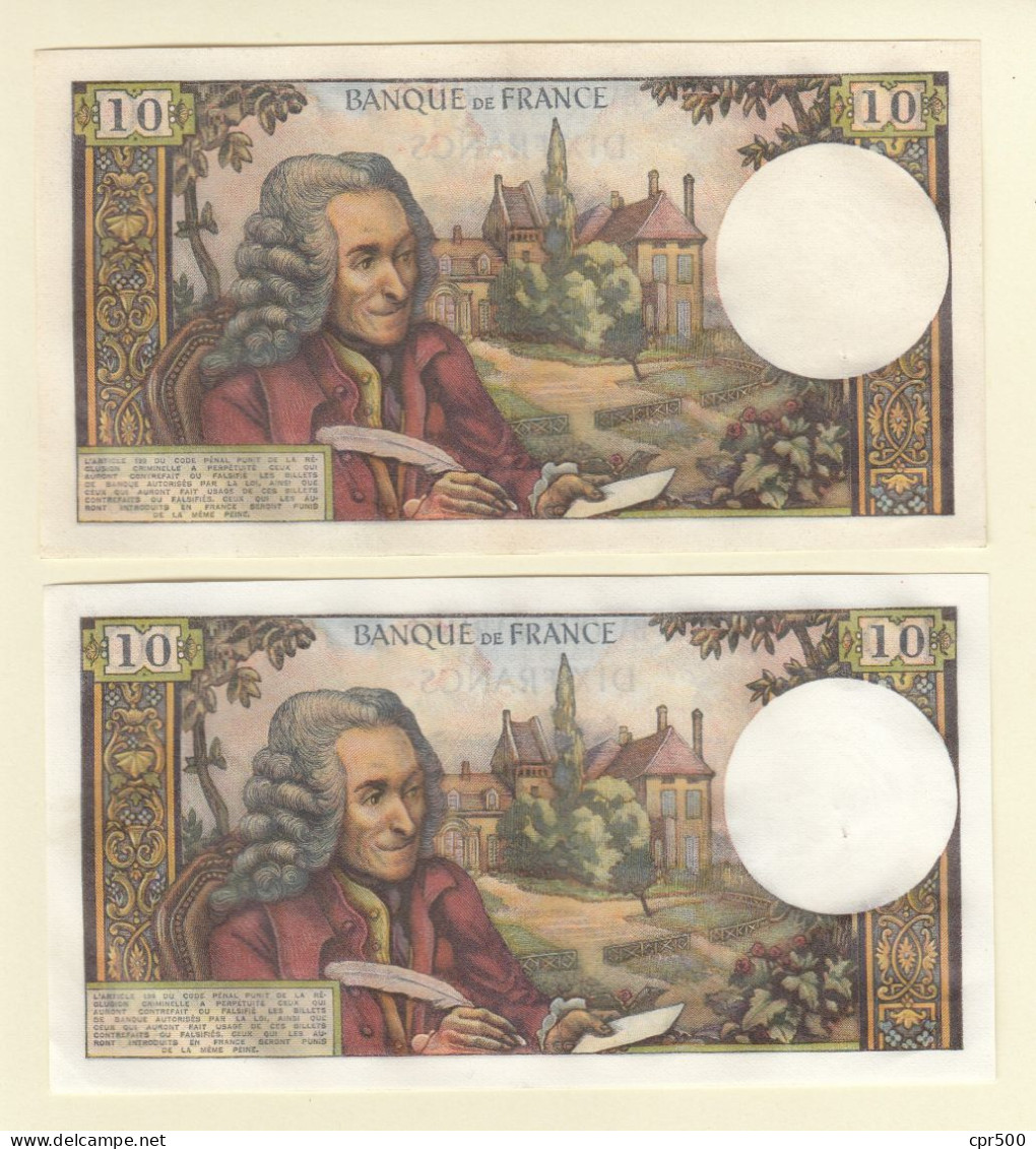 12x 10 Francs VOLTAIRE FRANCE Type 1963 F.62.47 P.630 SUP Série X12 - 10 F 1963-1973 ''Voltaire''