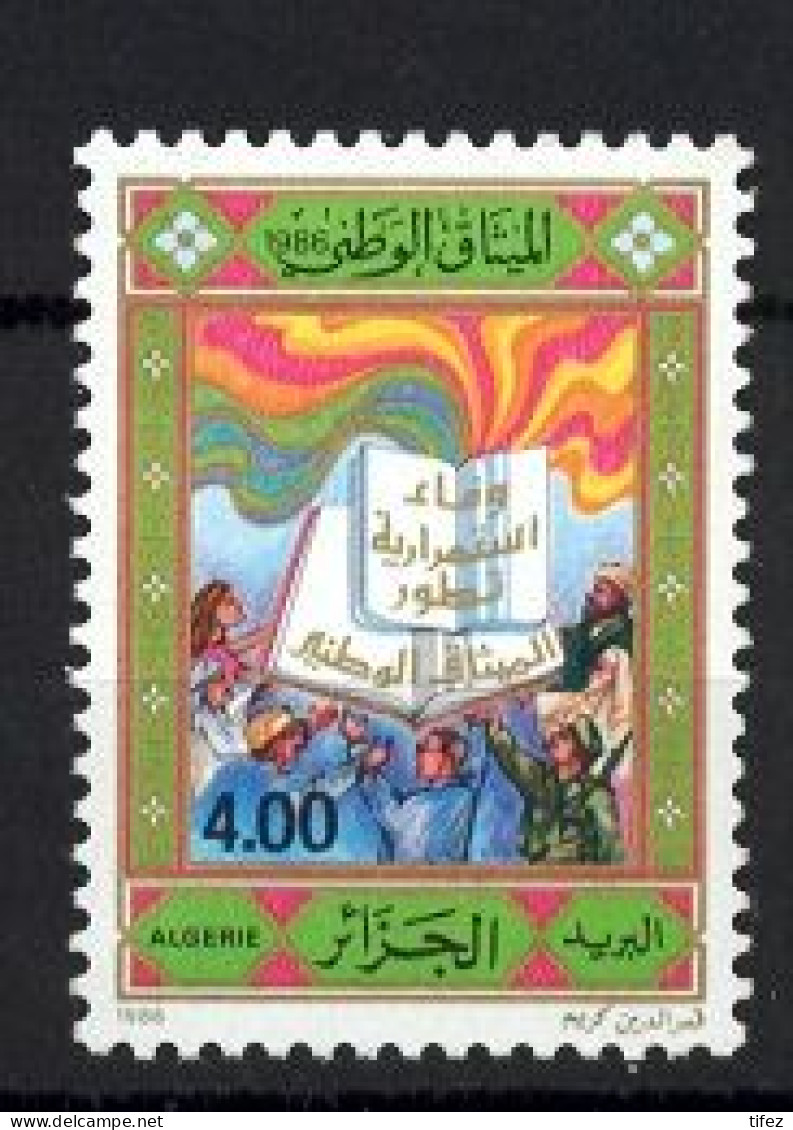 Année 1986-N°866 Neuf**MNH : Charte Nationale - Algerien (1962-...)
