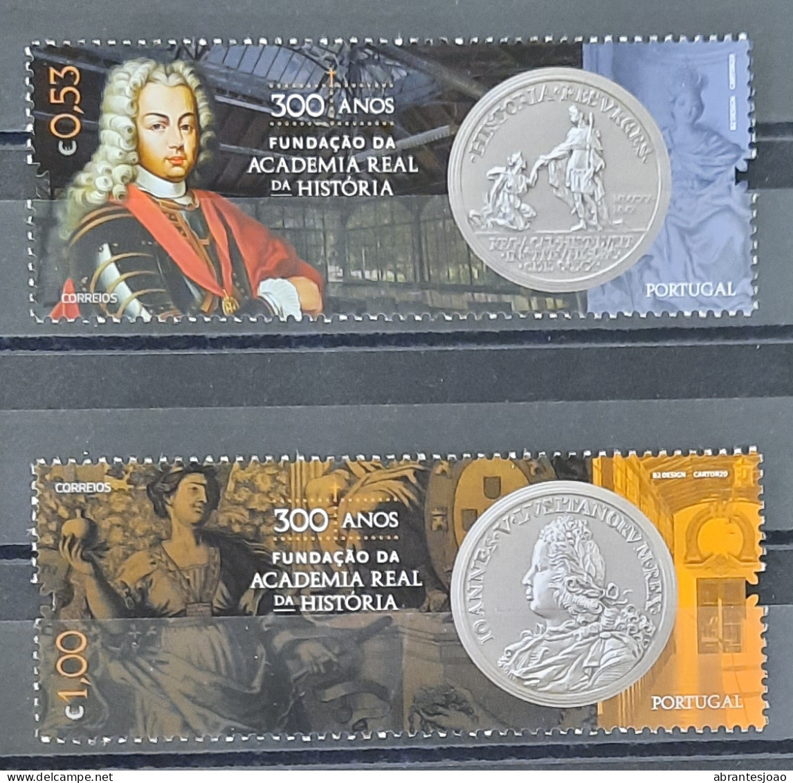 2020 - Portugal - MNH - 300 Years Of Royal Academy Of History - 2 Stamps - Neufs