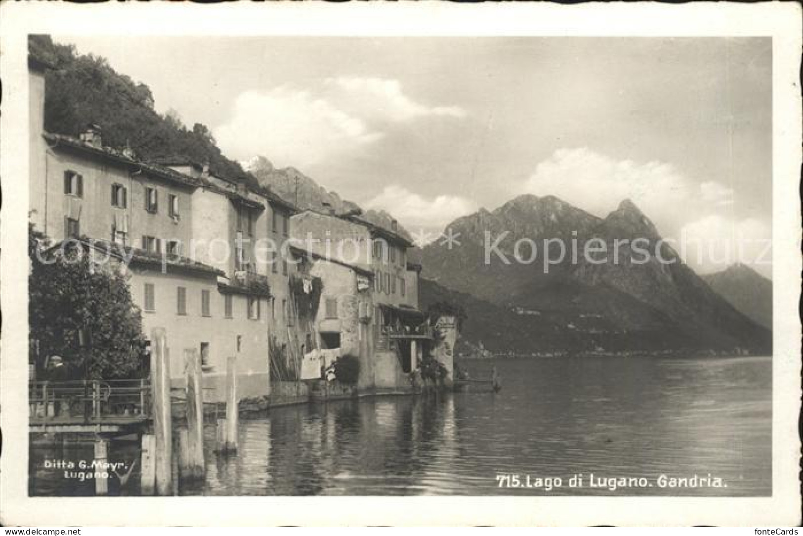 11665686 Gandria Lago Di Lugano Lago Di Lugano Gandria - Autres & Non Classés