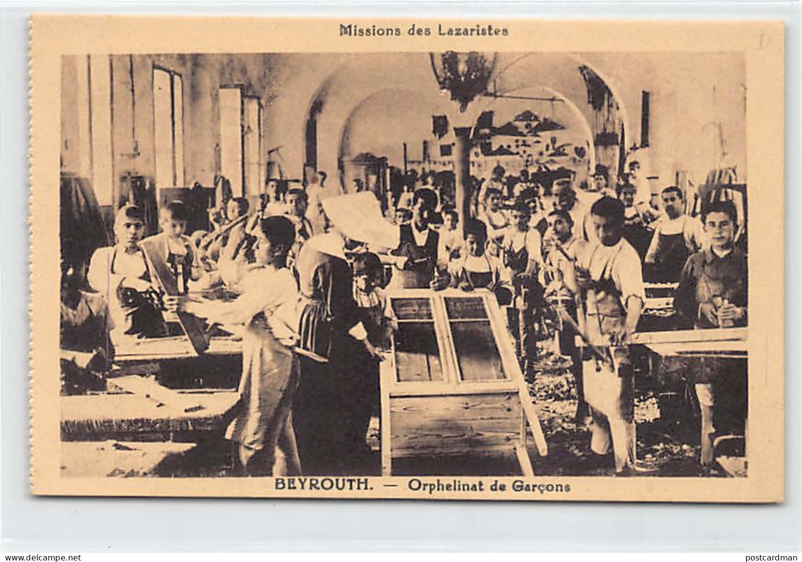 Liban - BEYROUTH - Orphelinat De Garçons - L'atelier De Menuiserie - Ed. Missions Des Lazaristes  - Liban