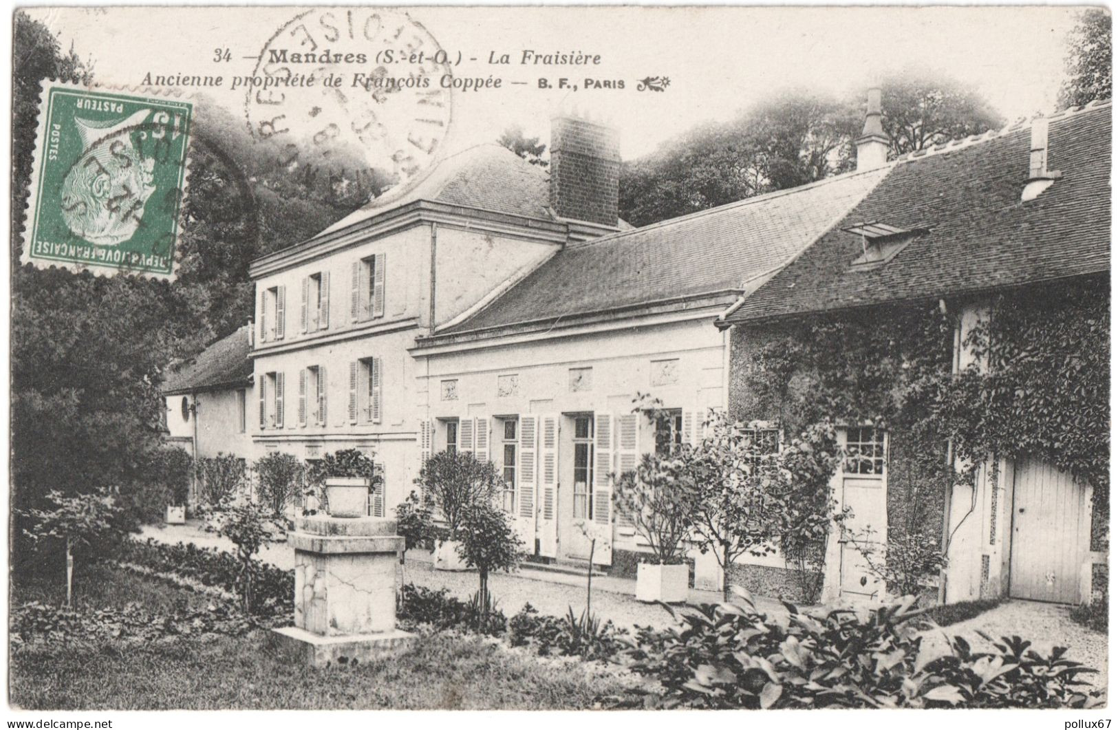 CPA DE MANDRES  (VAL DE MARNE)  LA FRAISIÈRE  -  ANCIENNE PROPRIÉTÉ DE FRANÇOIS COPPÉE - Mandres Les Roses