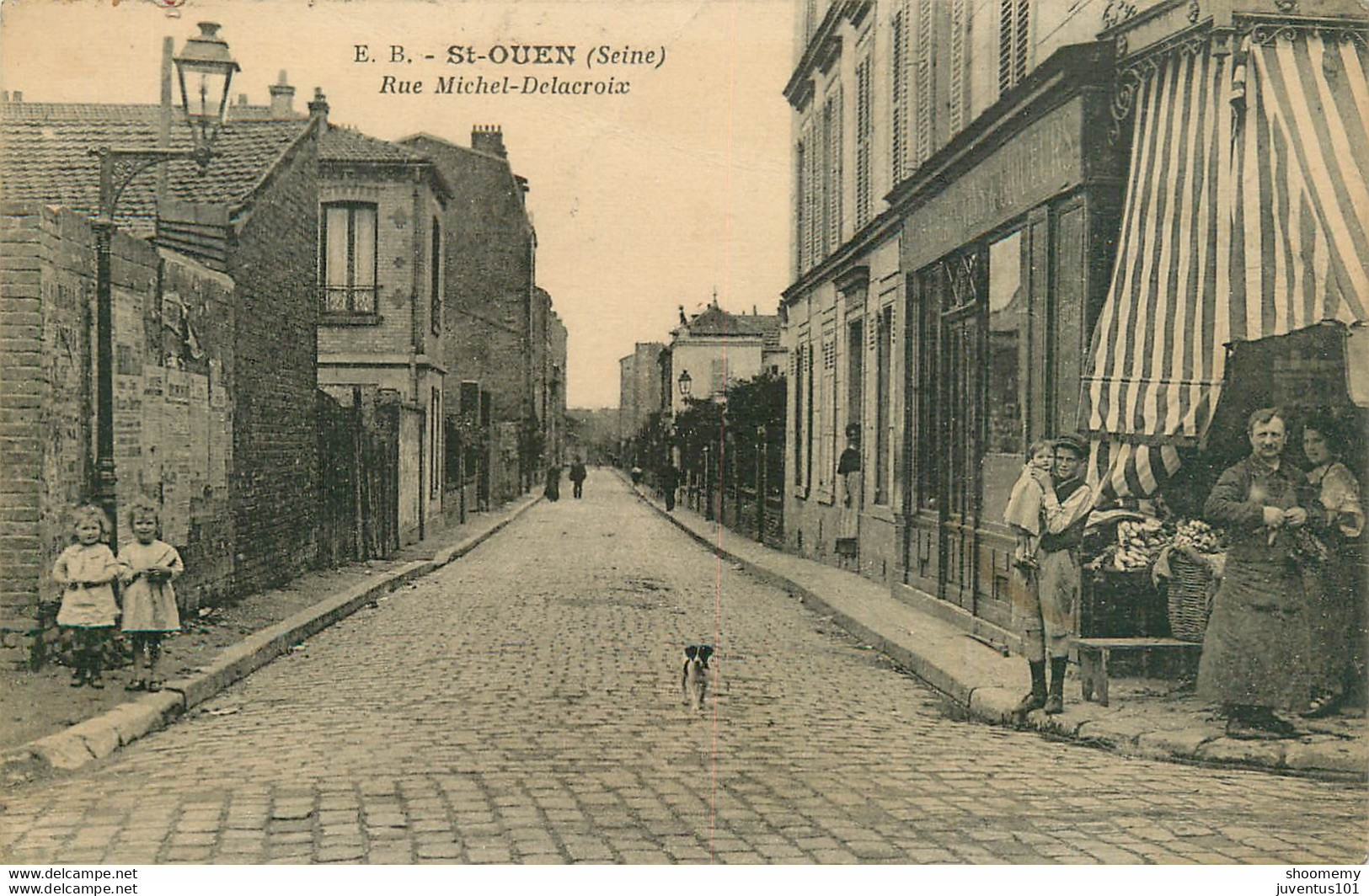 CPA St-Saint Ouen-Rue Michel Delacroix-Timbre     L1816 - Saint Ouen