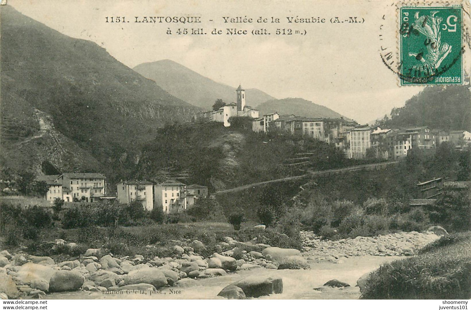 CPA Lantosque-Vallée De La Vésubie-1151-Timbre       L2143 - Lantosque