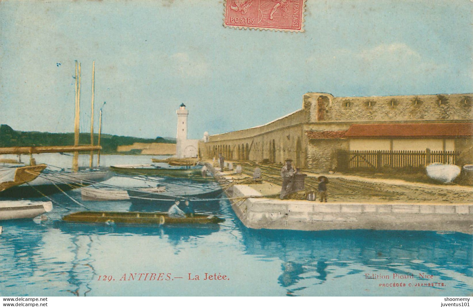 CPA Antibes-La Jetée-129-Timbre       L2143 - Andere & Zonder Classificatie