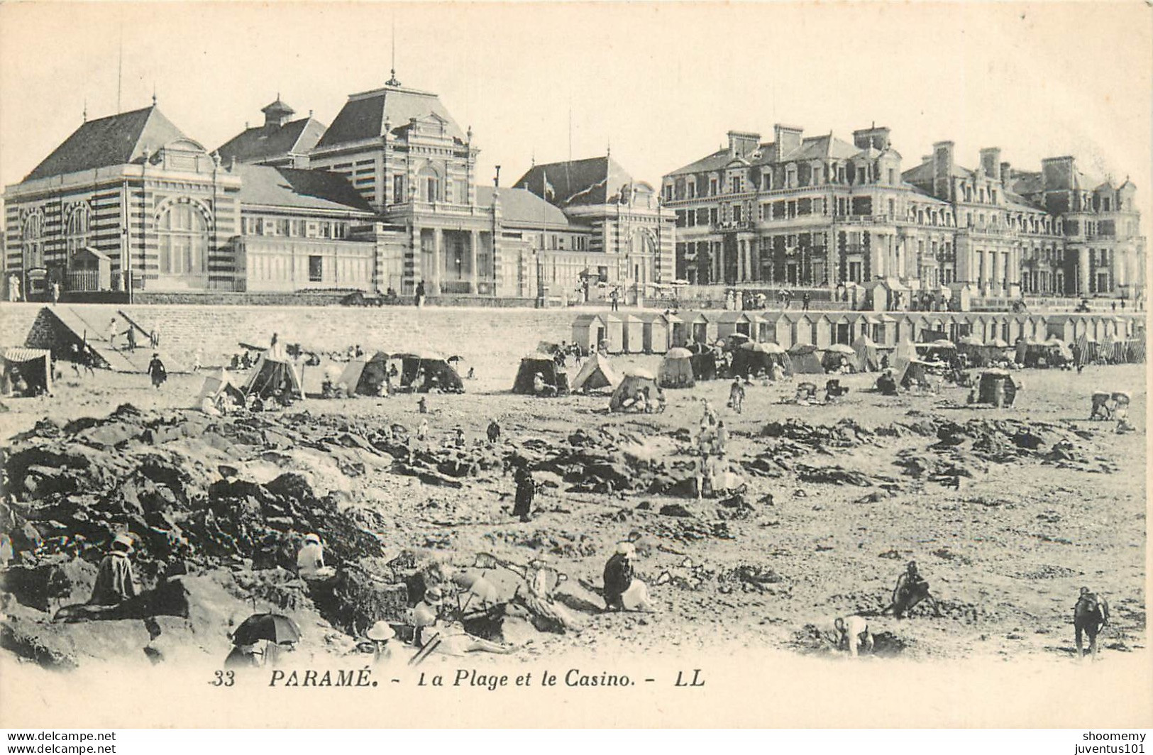 CPA Paramé-La Plage Et Le Casino      L1101 - Parame