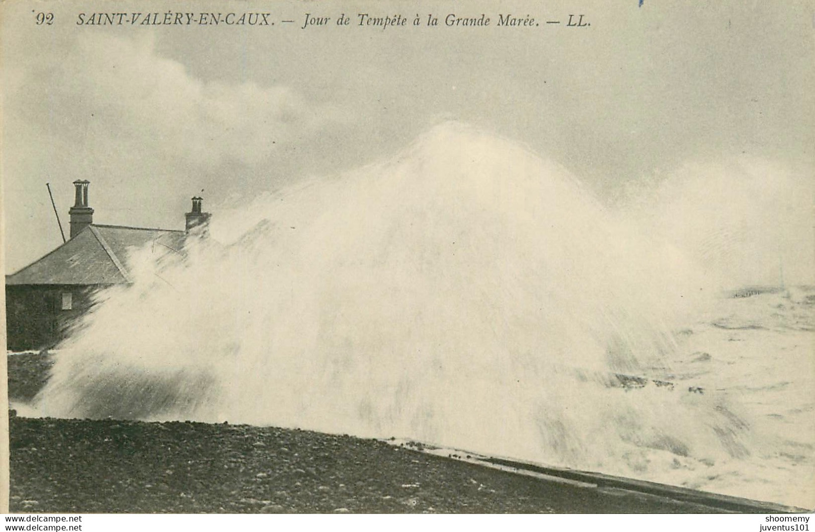 CPA Saint Valéry En Caux-Jour De Tempête à La Grande Marée-92      L2235 - Saint Valery En Caux