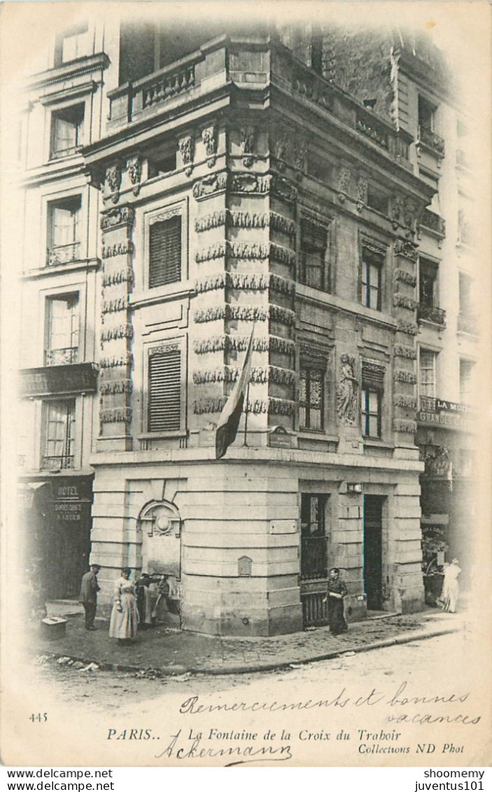 CPA Paris-La Fontaine De La Croix Traboir-445-Timbre      L2236 - Sonstige Sehenswürdigkeiten