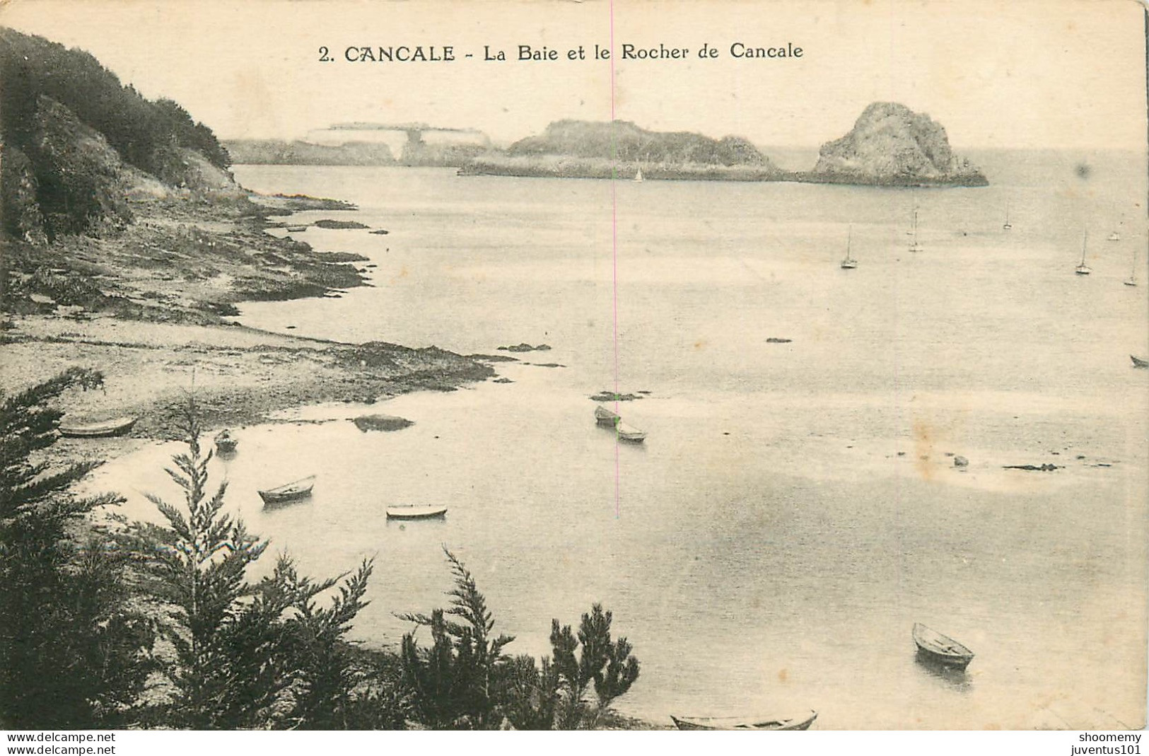 CPA Cancale-La Baie Et Le Rocher De Cancale-2-Timbre     L2205 - Cancale