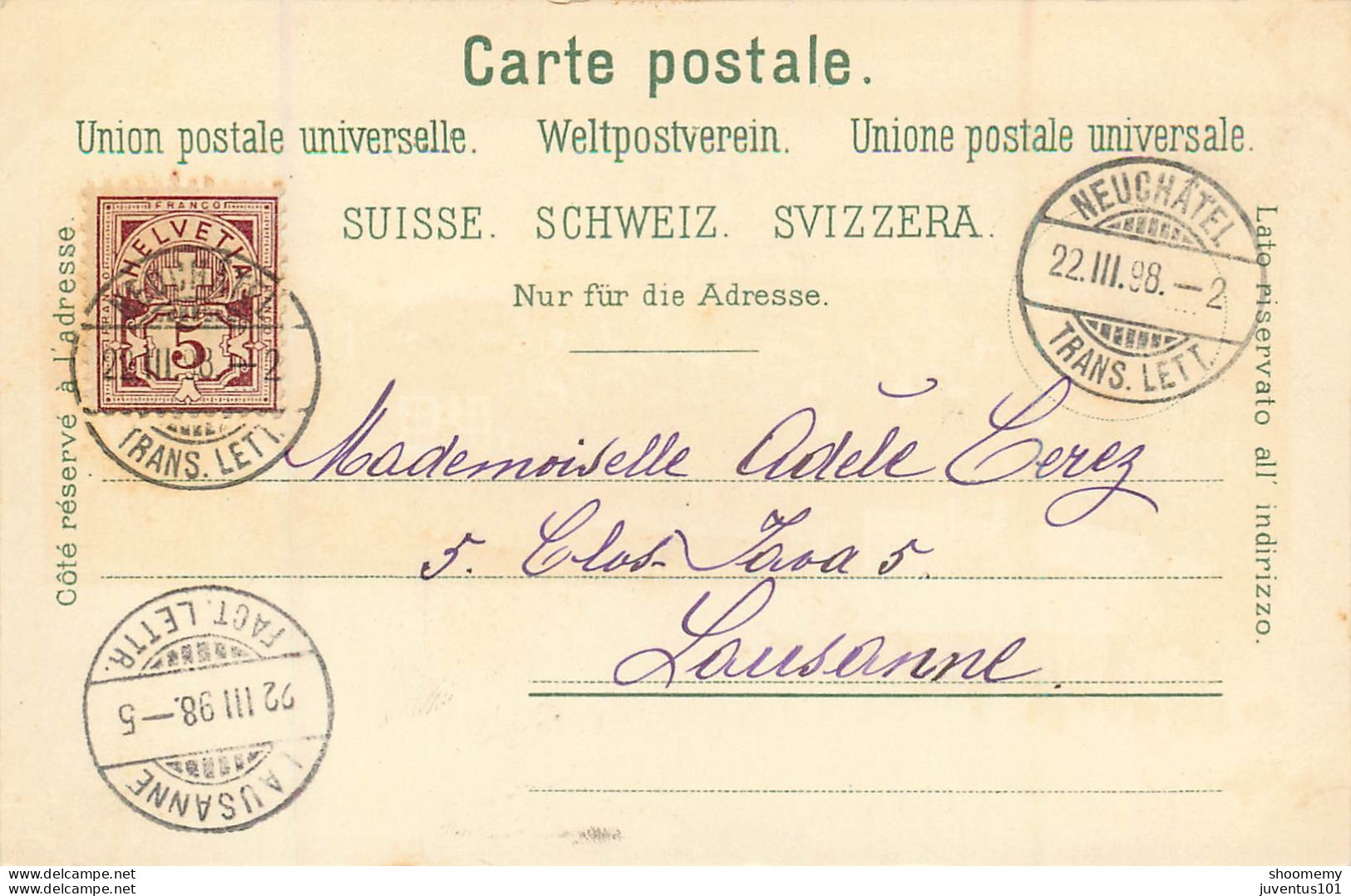 CPA Souvenir De Neuchâtel-Timbre     L2205 - Neuchâtel