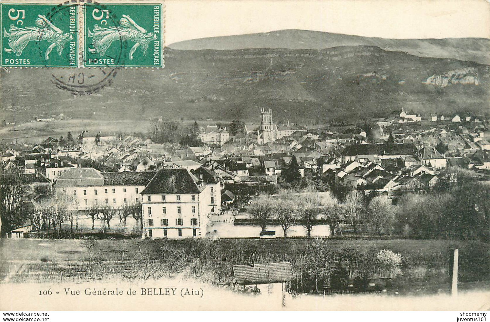 CPA Vue Générale De Belley-106-Timbre      L2173 - Belley