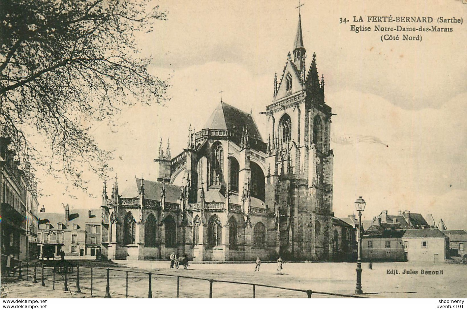 CPA La Ferté Bernard-Eglise Notre Dame Des Marais-Timbre      L1585 - La Ferte Bernard