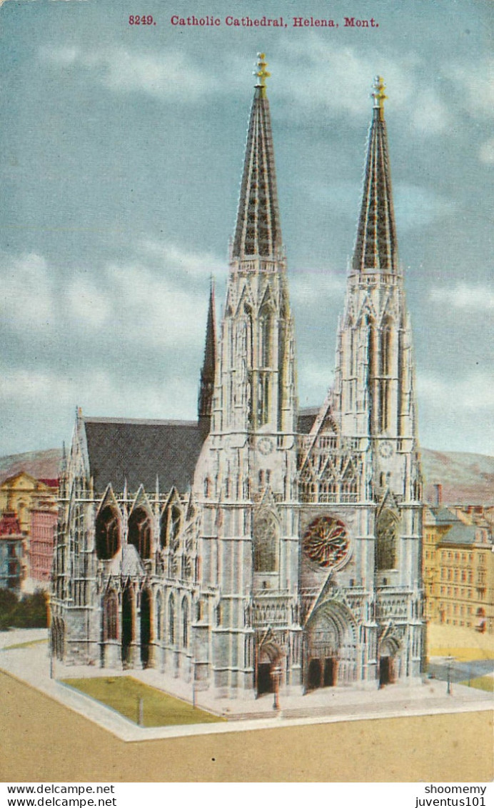 CPA Catholic Cathedral,Helena,Montana-8249-RARE      L2145 - Helena