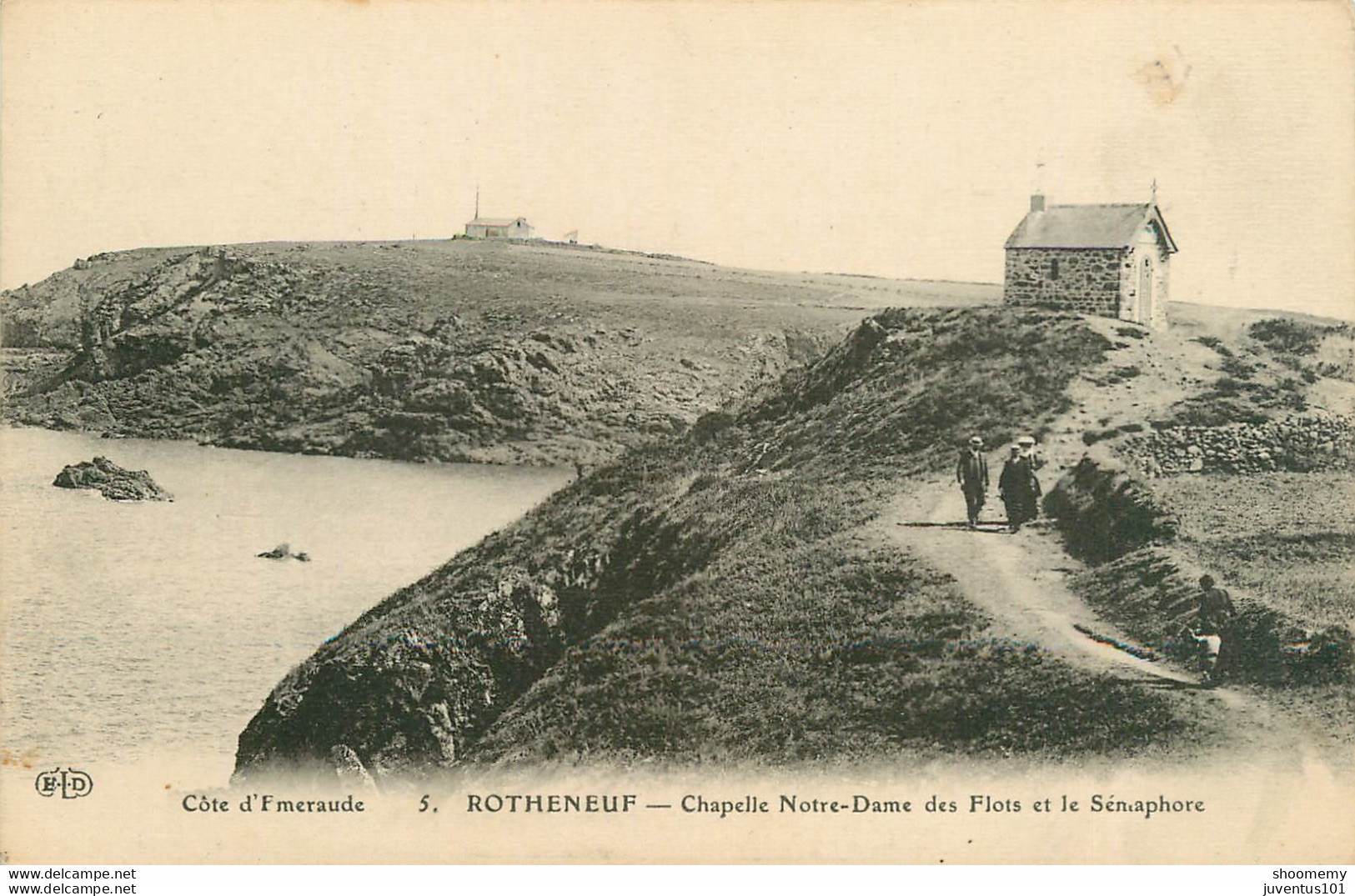 CPA Rothéneuf-Chapelle Notre Dame Des Flots Et Le Sémaphore     L1518 - Rotheneuf