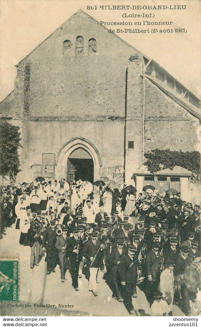 CPA Saint Philbert De Grand Lieu-Procession En L'honneur De St-Philbert-Timbre     L1518 - Saint-Philbert-de-Grand-Lieu