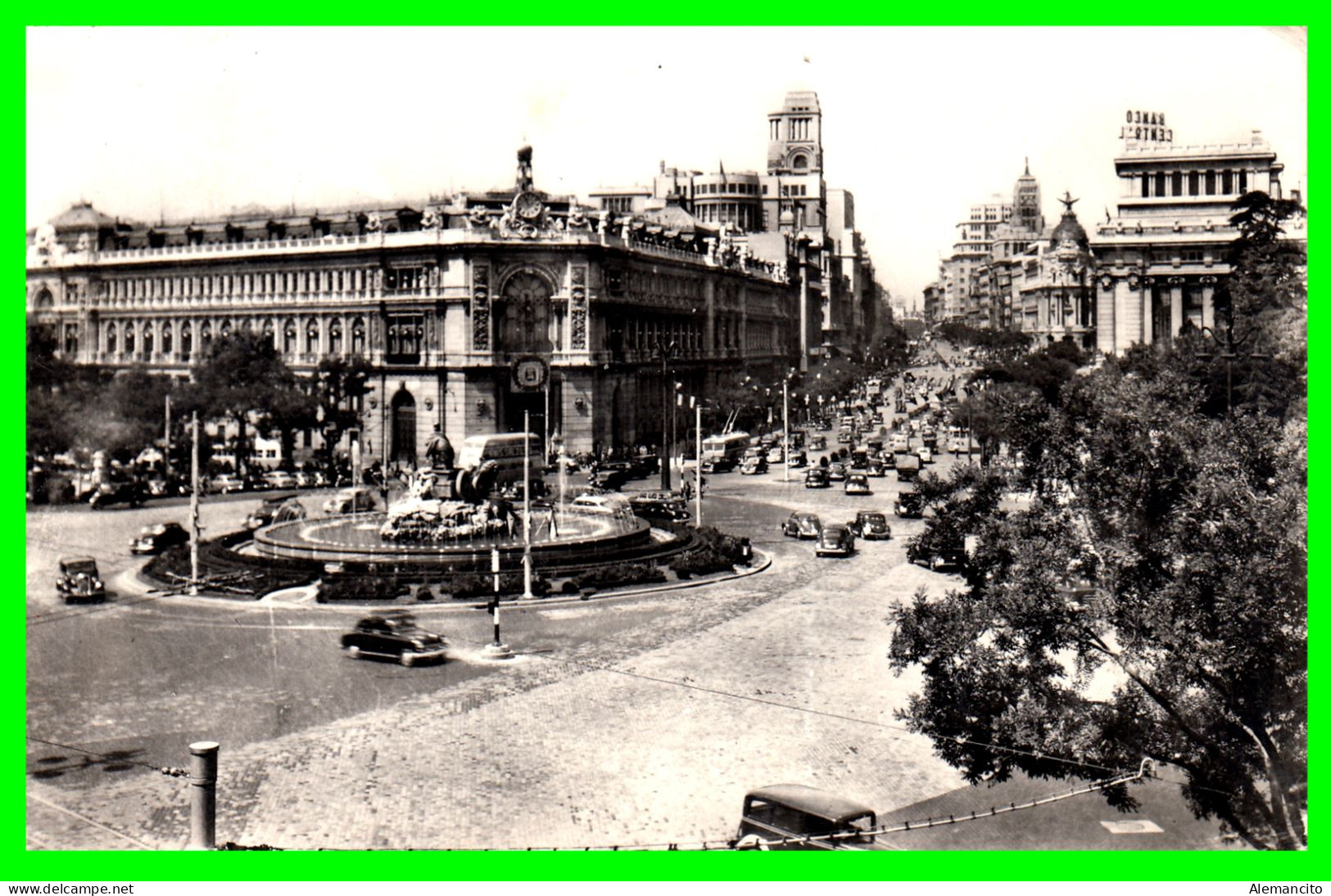 ESPAÑA ( MADRID ) CIBELES Y CALLE ALCALA POSTAL MUY ANTIGUA - Madrid