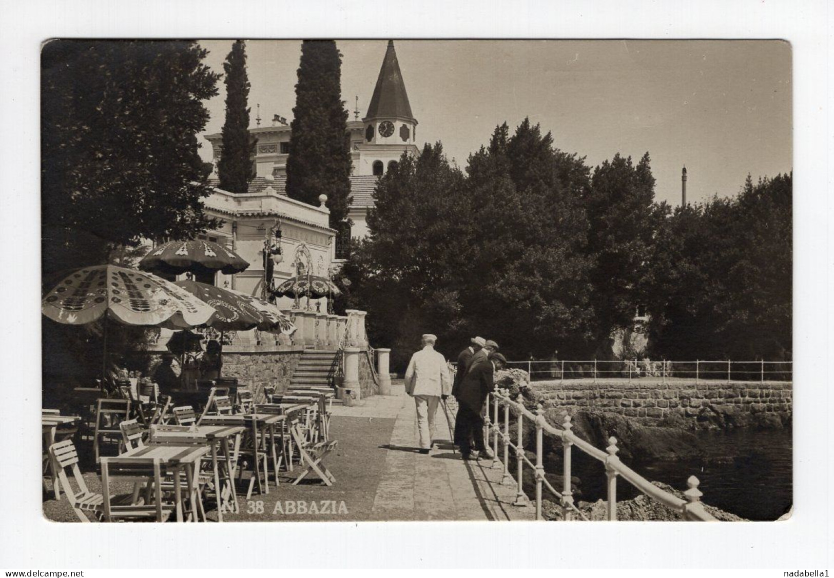 1947. YUGOSLAVIA,CROATIA,ABBAZIA,OPATIJA,1926. ITALIAN ISSUE POSTCARD,USED TO ZRENJANIN - Jugoslavia