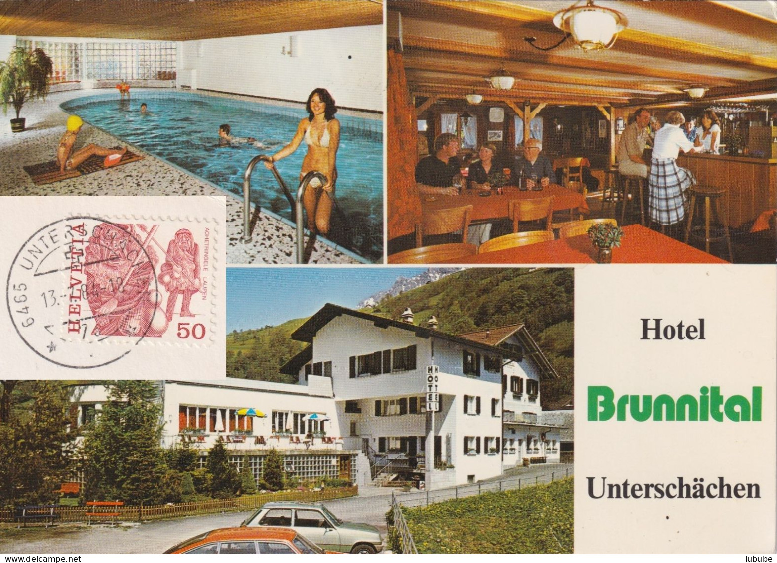 Unterschächen - Hotel Brunnital  (3 Bilder)        Ca. 1980 - Unterschächen