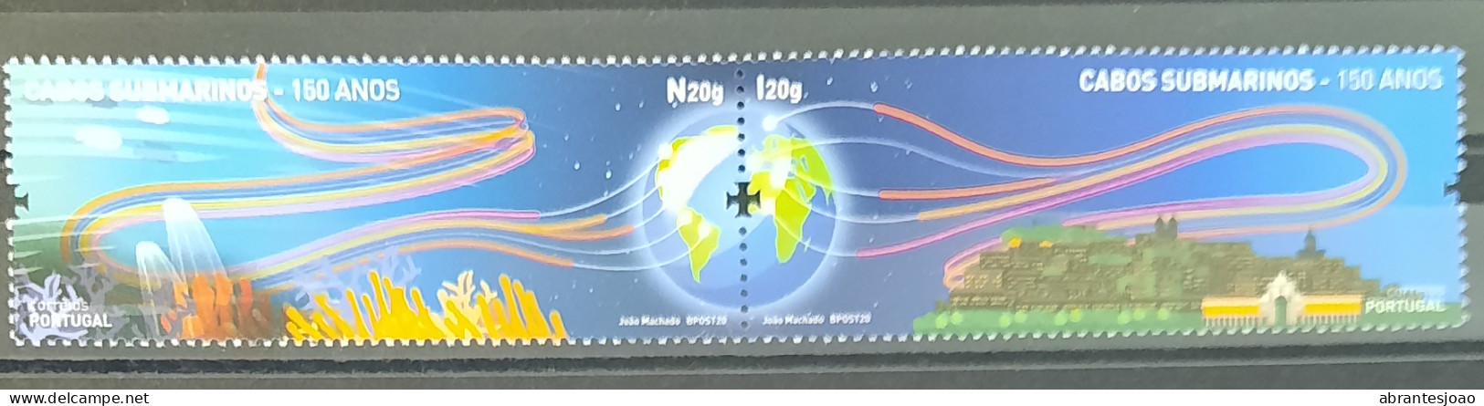 2020 - Portugal - MNH - 100 Years Of Submarine Cables - 2 Se Tenant Stamps - Ongebruikt