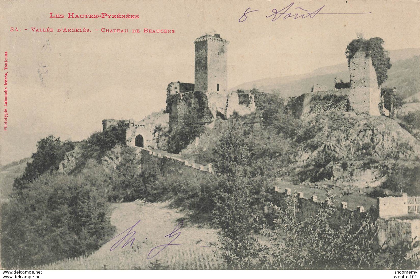 CPA Vallée D'Argiles-Chateau De Beaucens-34      L2425 - Argeles Gazost