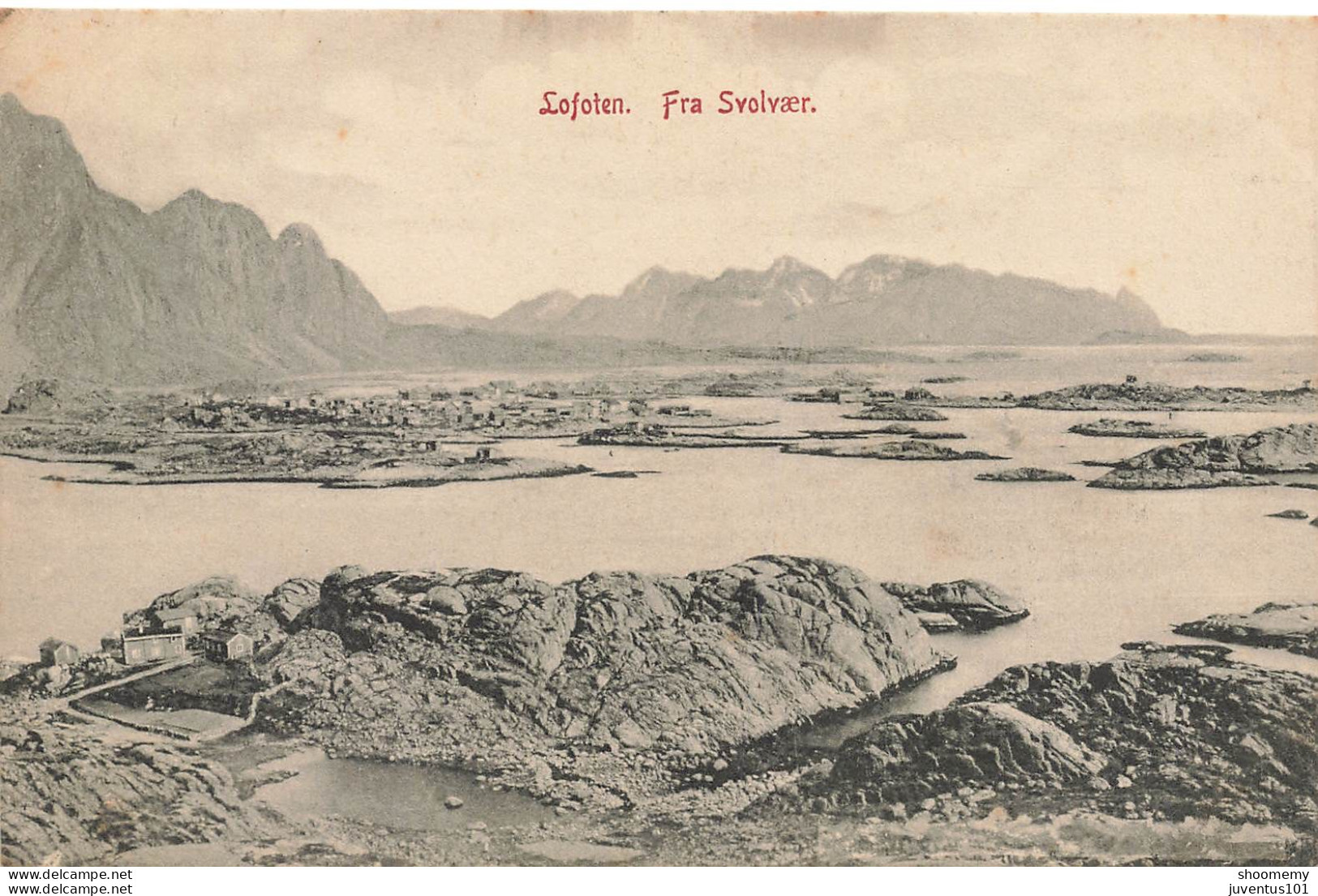 CPA Norge-Lofoten-Fra Svolvær-TRES RARE-Timbre      L2425 - Norvège