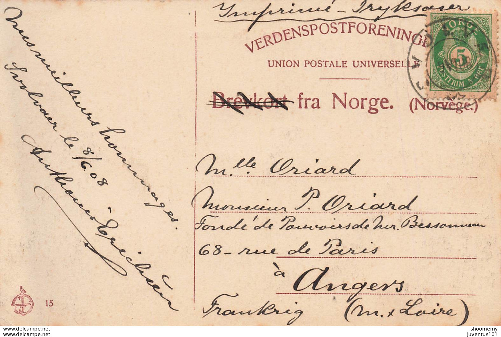 CPA Norge-Lofoten-Fra Svolvær-TRES RARE-Timbre      L2425 - Norvège