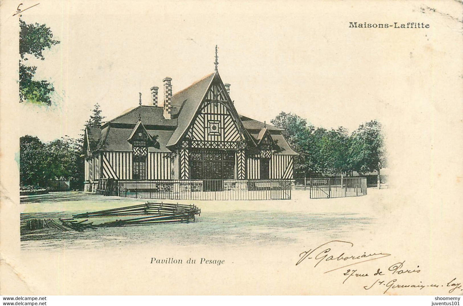 CPA Maisons Laffitte-Pavillon Du Pesage-état Moyen-en Couleur-Timbre       L1278 - Maisons-Laffitte