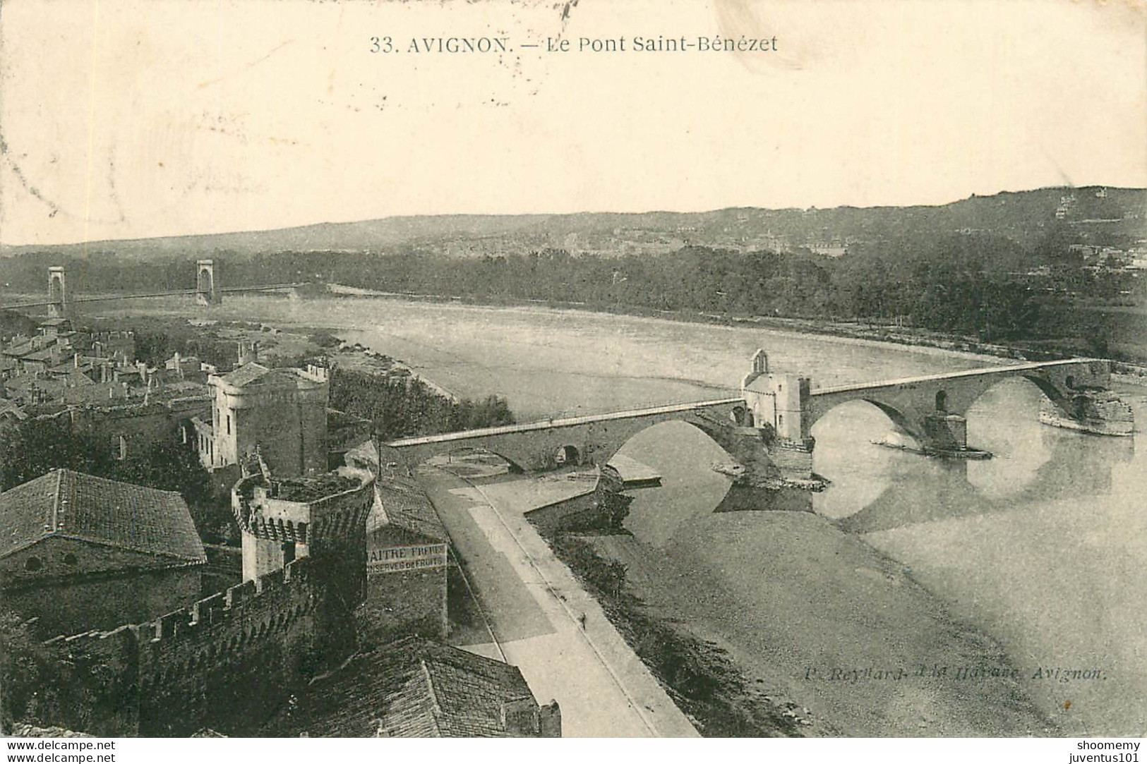 CPA Avignon-Pont St Benezet-Timbre       L1278 - Avignon (Palais & Pont)