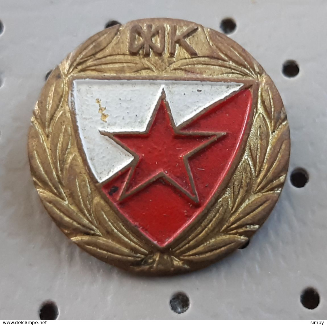 Football Club FK Crvena Zvezda Red Star Belgrade Serbia Pin - Fussball