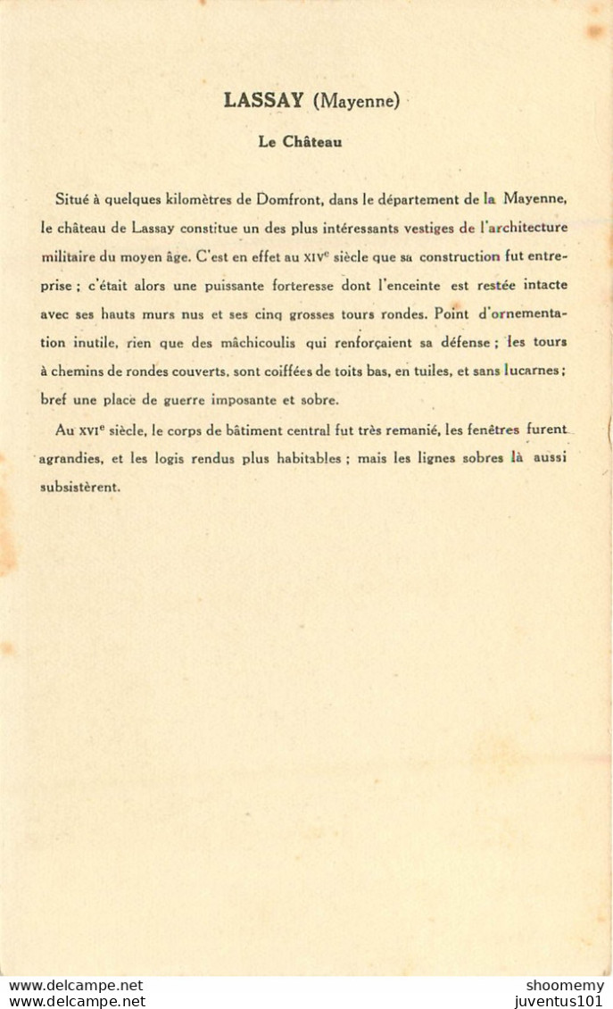 CPA Château Lassay       L1278 - Lassay Les Chateaux