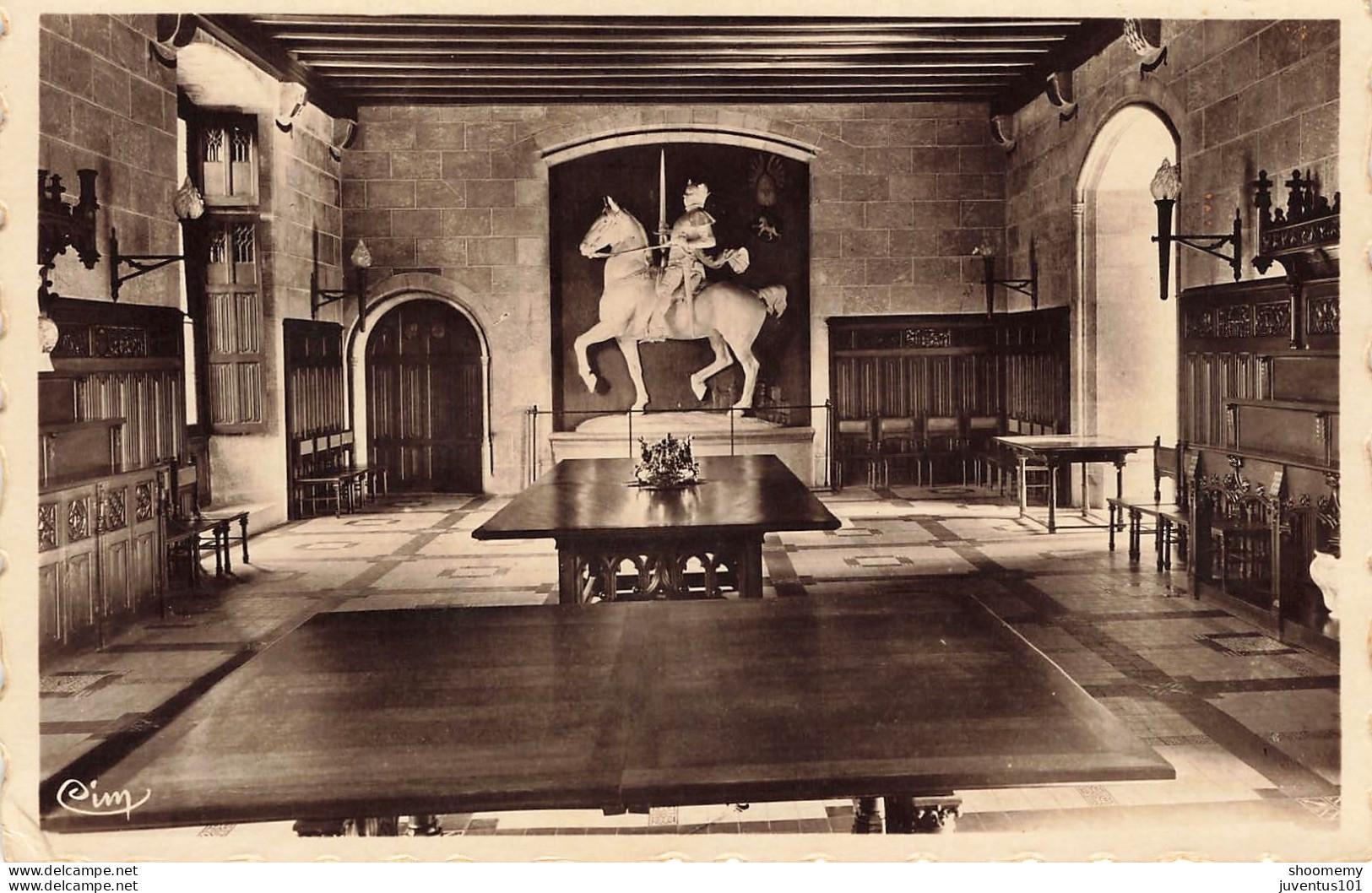 CPA Château De Josselin-La Salle à Manger-Statue équestre Du Connétable De Clisson     L2419 - Josselin