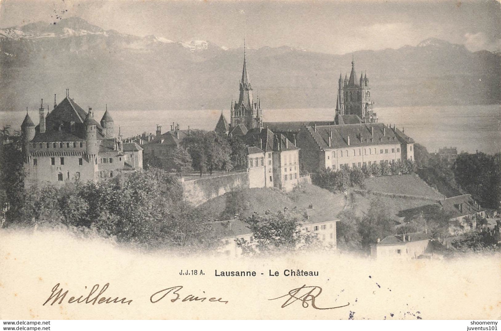 CPA Lausanne-Le Château-Timbre     L2423 - Lausanne