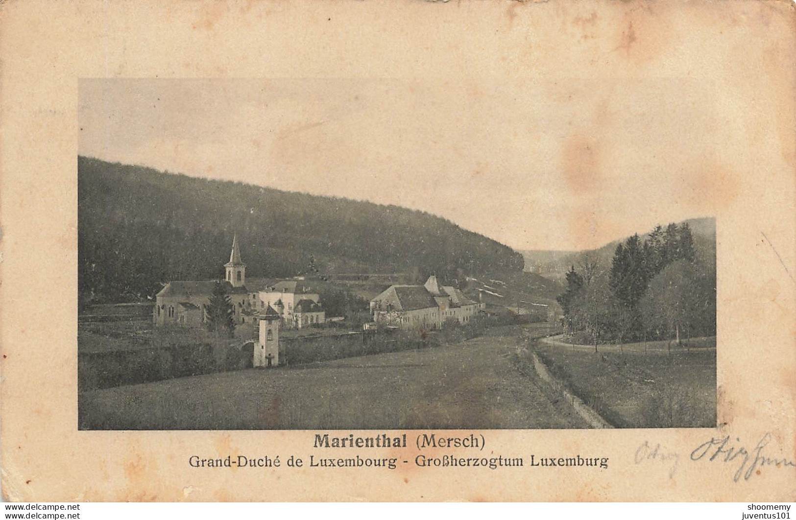 CPA Marienthal Mersch-Grand Duché Du Luxembourg-Timbre-RARE En L'état      L2423 - Other & Unclassified